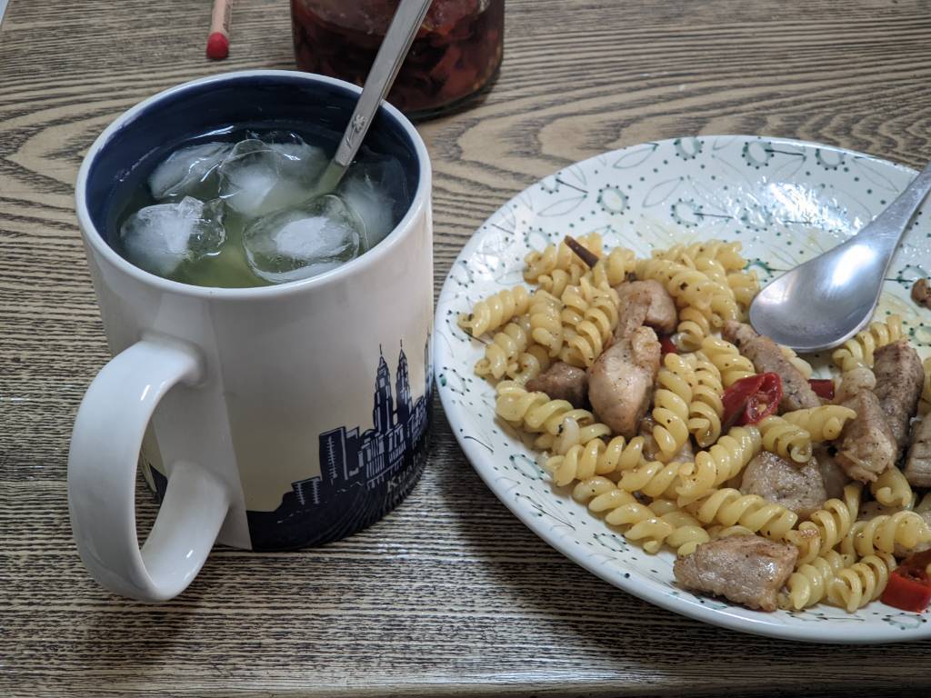 清炒義大利麵。